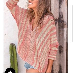 Wooden Ships by Paola Buendia Beachcomber Top Cotton Sea Ranch Coral/Panama Tan